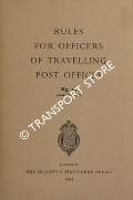Rules for Officers of Travelling Post Offices, 1955 by Royal Mail